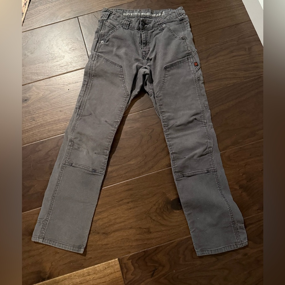 Dovetail Workwear Women's Gray Straight Leg Jeans